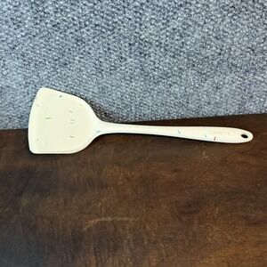 CAROTE White Spatula Sprinkles Pattern Plastic Handle Multicolor Kitchen Utensil
